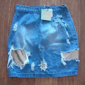 Missguided Denim Skirt